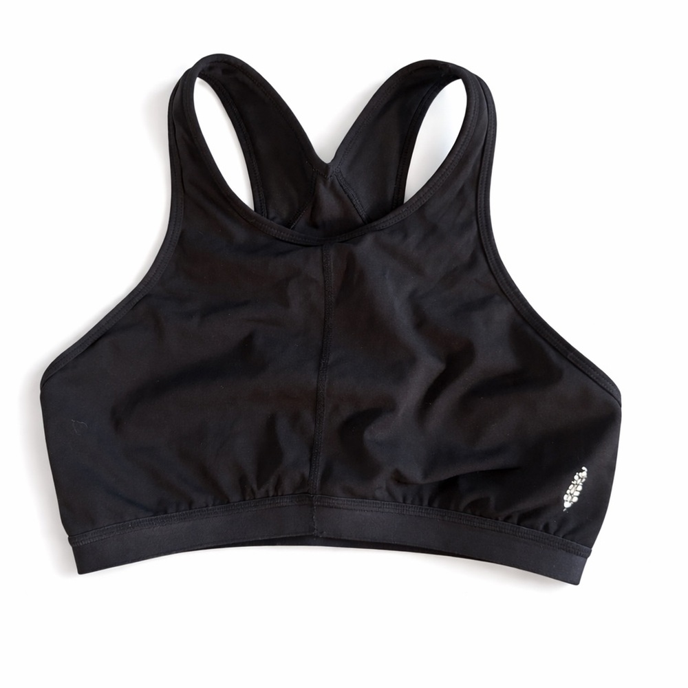 Free People Movement Women's Black Cut out back Sports Bra Medium